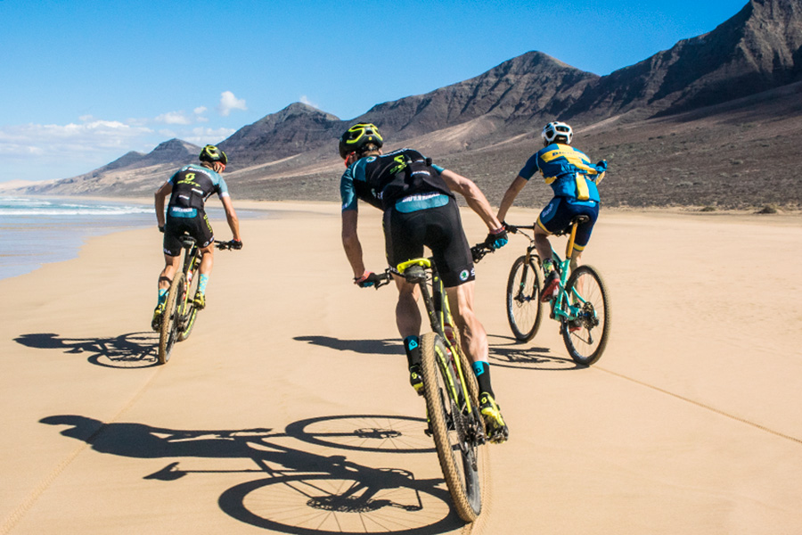 Cycling beach Fuerteventura